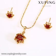 62579-Xuping Hot Jewelry Sets Imitation Wedding Gold Jewelry